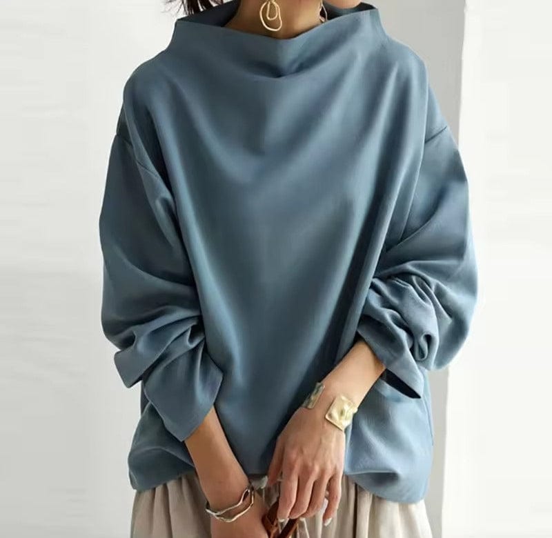 DALIA - High-Neck Casual Top