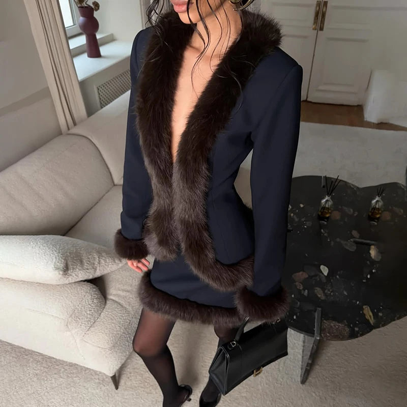 DALIA - Chic Fur Set