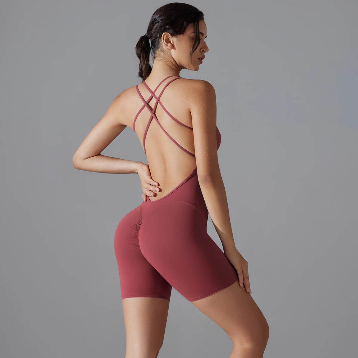 DALIA - Push-up yoga jumpsuit/jumpsuit/short