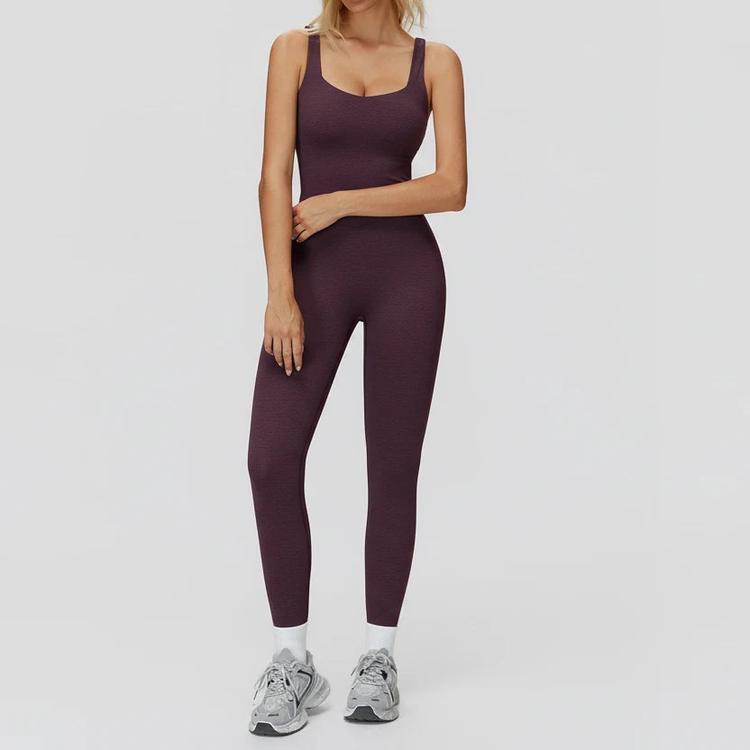DALIA - Push-up yoga jumpsuit lang