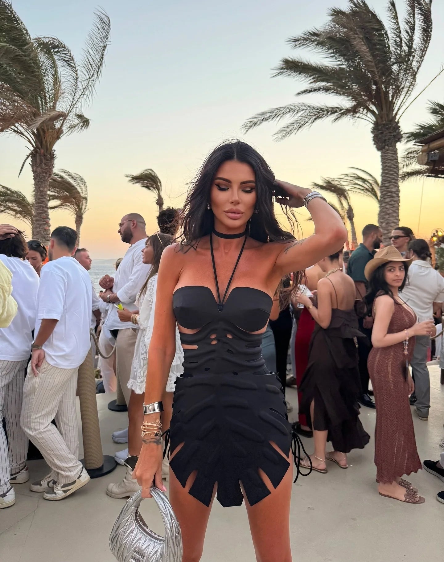 DALIA - Cut-Out Bikini & Beach Skirt Set