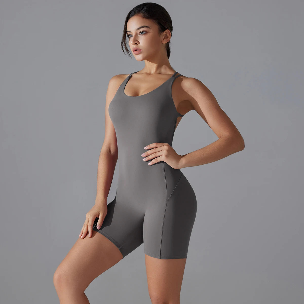 DALIA - Push Up Yoga Jumpsuit Short