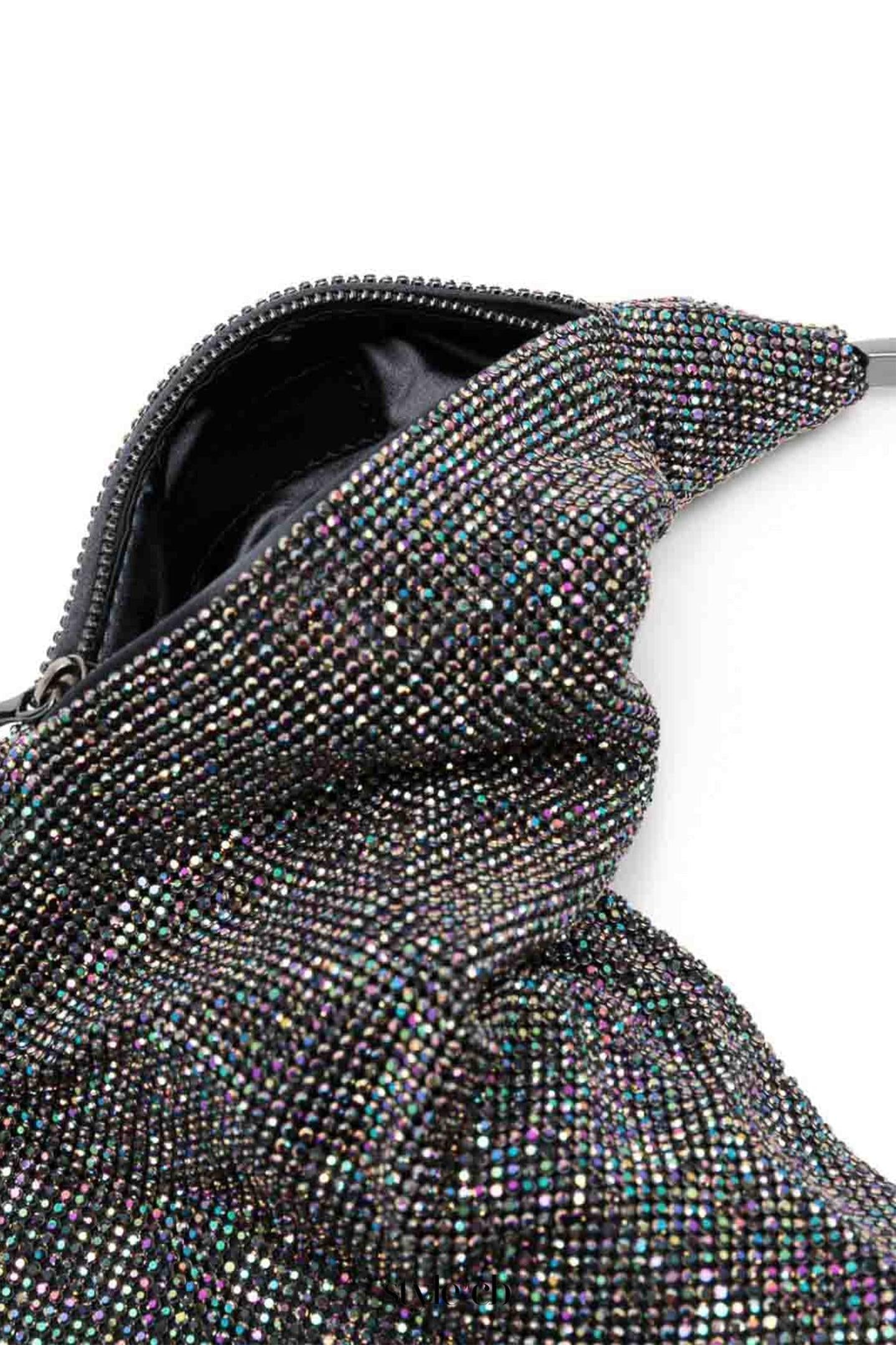 Torba typu tote Xinia zdobiona kryształkami