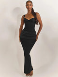 DALIA - Valentine Bodycon Dress - Black