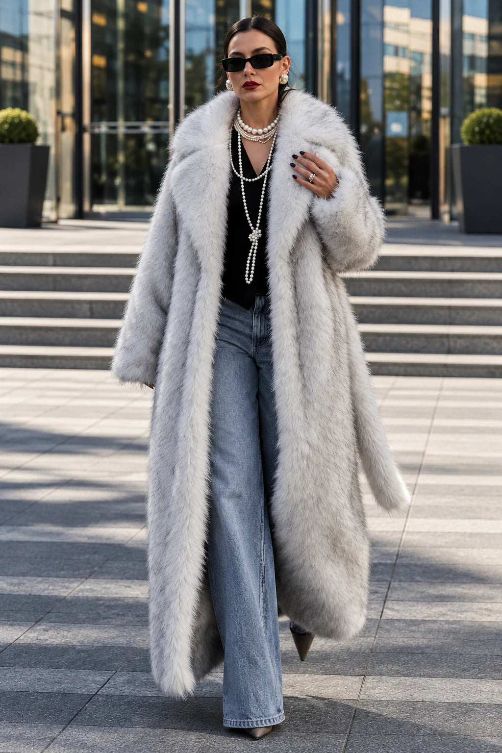 DALIA – Luxury Faux Fur Coat