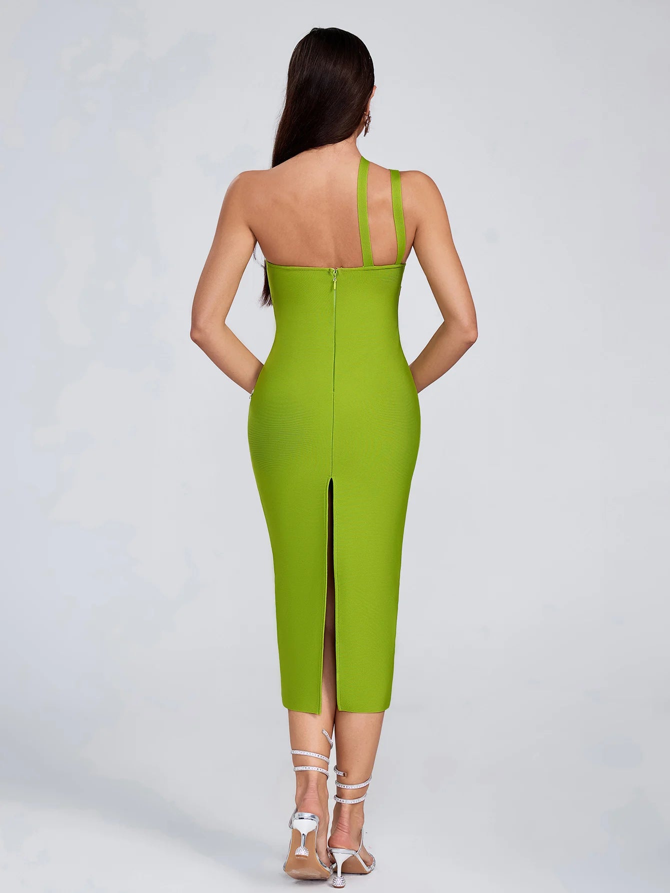 DALIA - Bandage Dress Lime