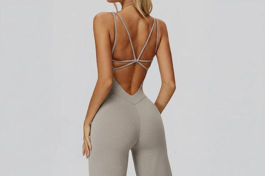 DALIA - Push-up yoga jumpsuit lang