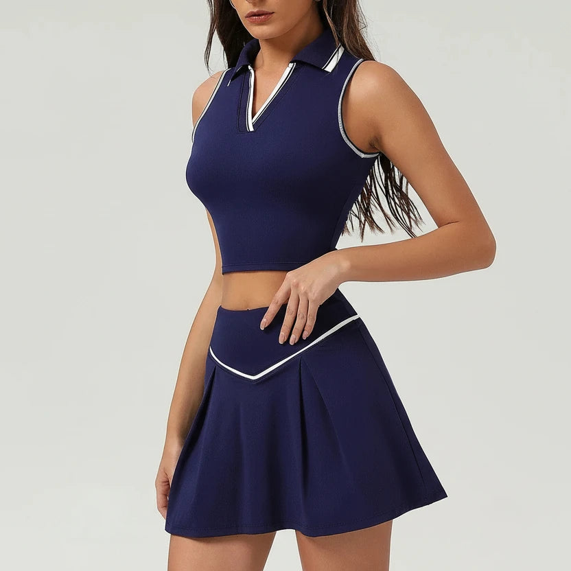 DALIA - Polo Top & Skirt Set