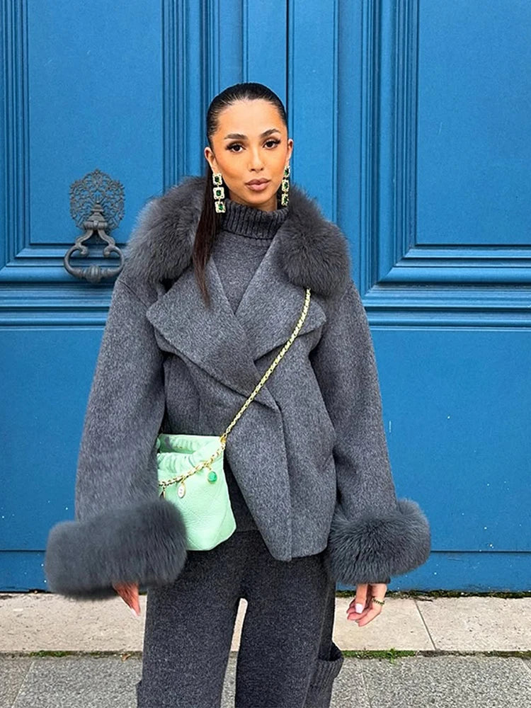 DALIA - Woolen Coat Women Chic Short