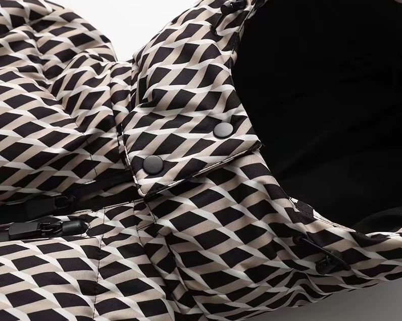 DALIA - Parka Elegant Windproof Skiing Jacket Lattice