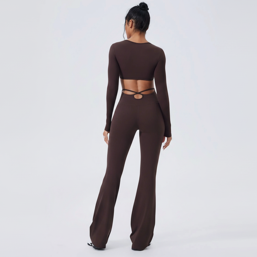 DALIA - Top en broekset met uitsnijdingen