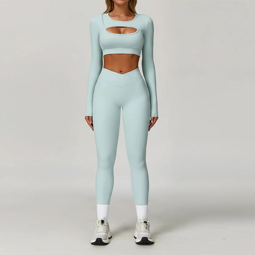 DALIA - Set met lange mouwen en uitsnijdingen