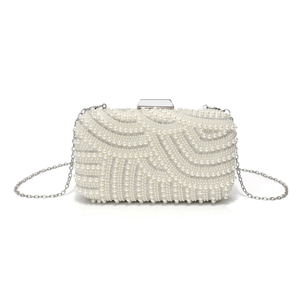 DALIA - Pearl Embellished Evening Clutch