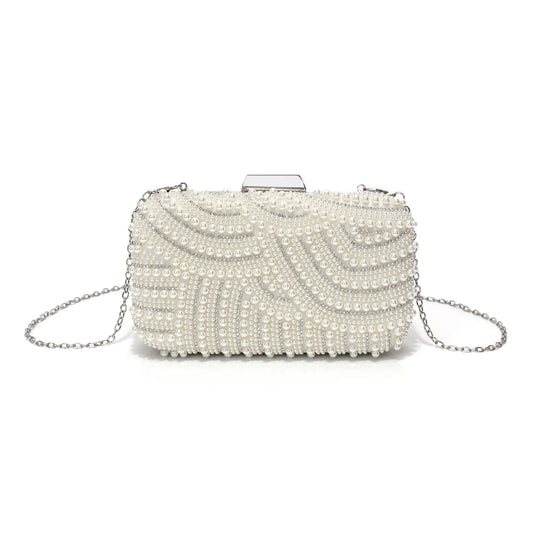 DALIA - Pearl Embellished Evening Clutch