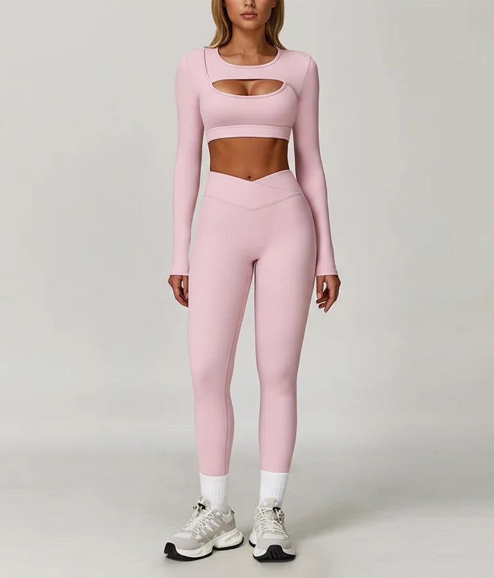 DALIA - Set met lange mouwen en uitsnijdingen