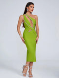 DALIA - Bandage Dress Lime