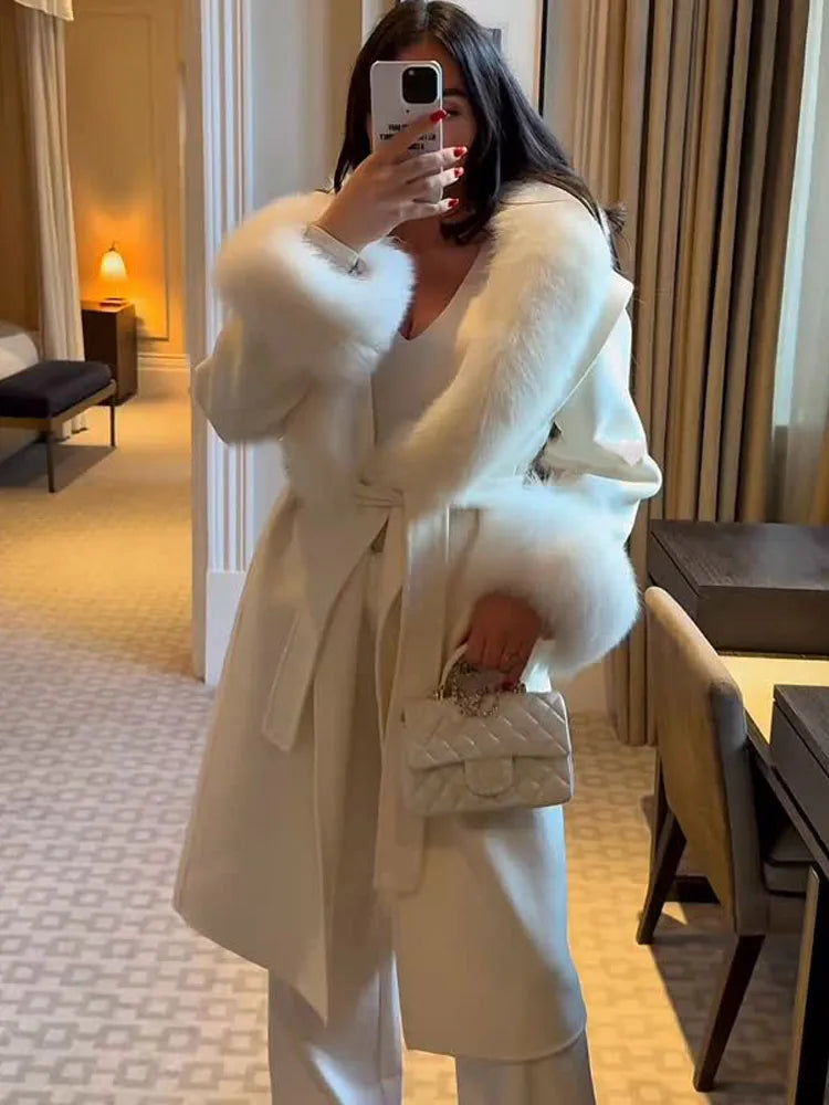 DALIA - Woolen Coat Women Chic Long