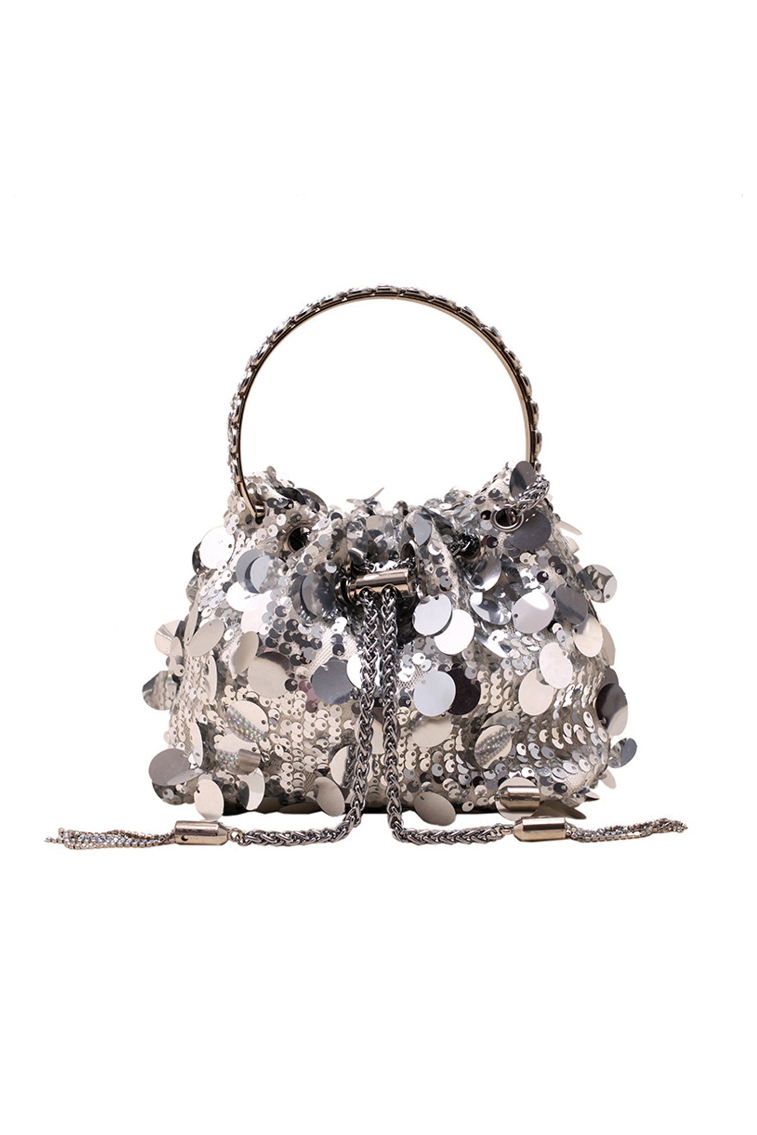 DALIA - Silver Sequins Bag