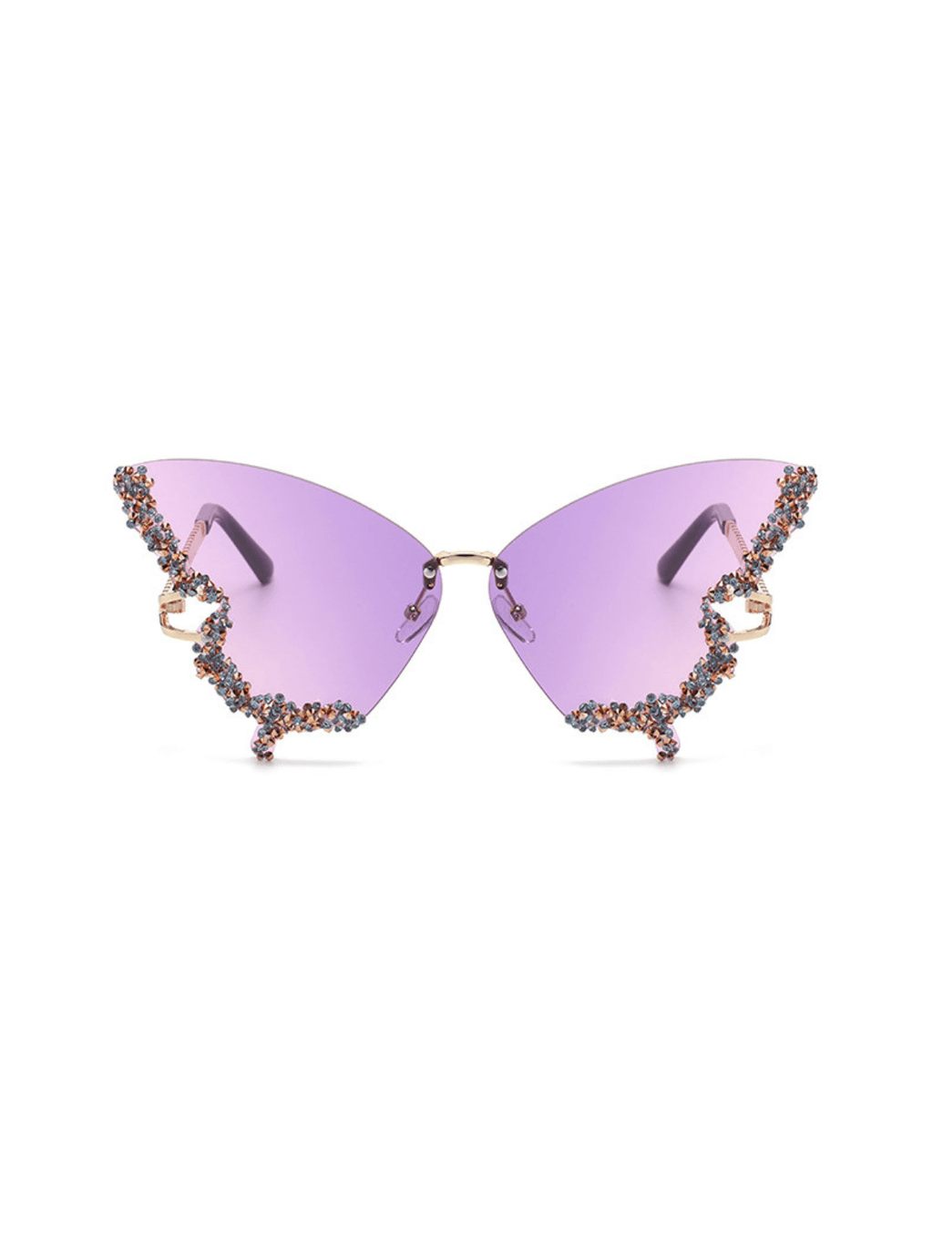 DALIA - Tierney Butterfly Crystal Sunglasses