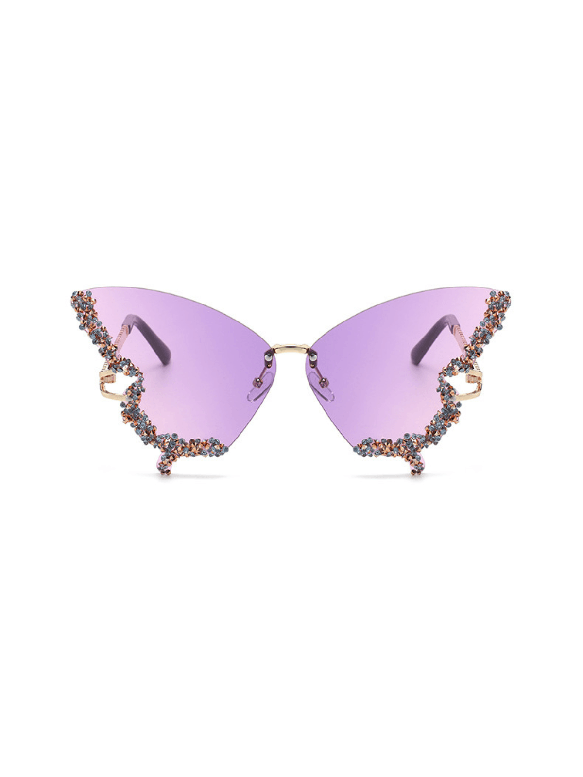 DALIA - Tierney Butterfly Crystal Sunglasses