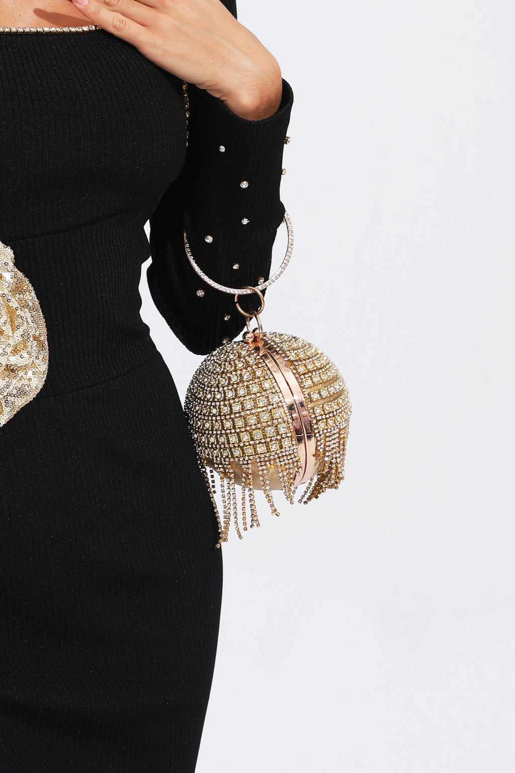 DALIA - Gold Round Ball Bag