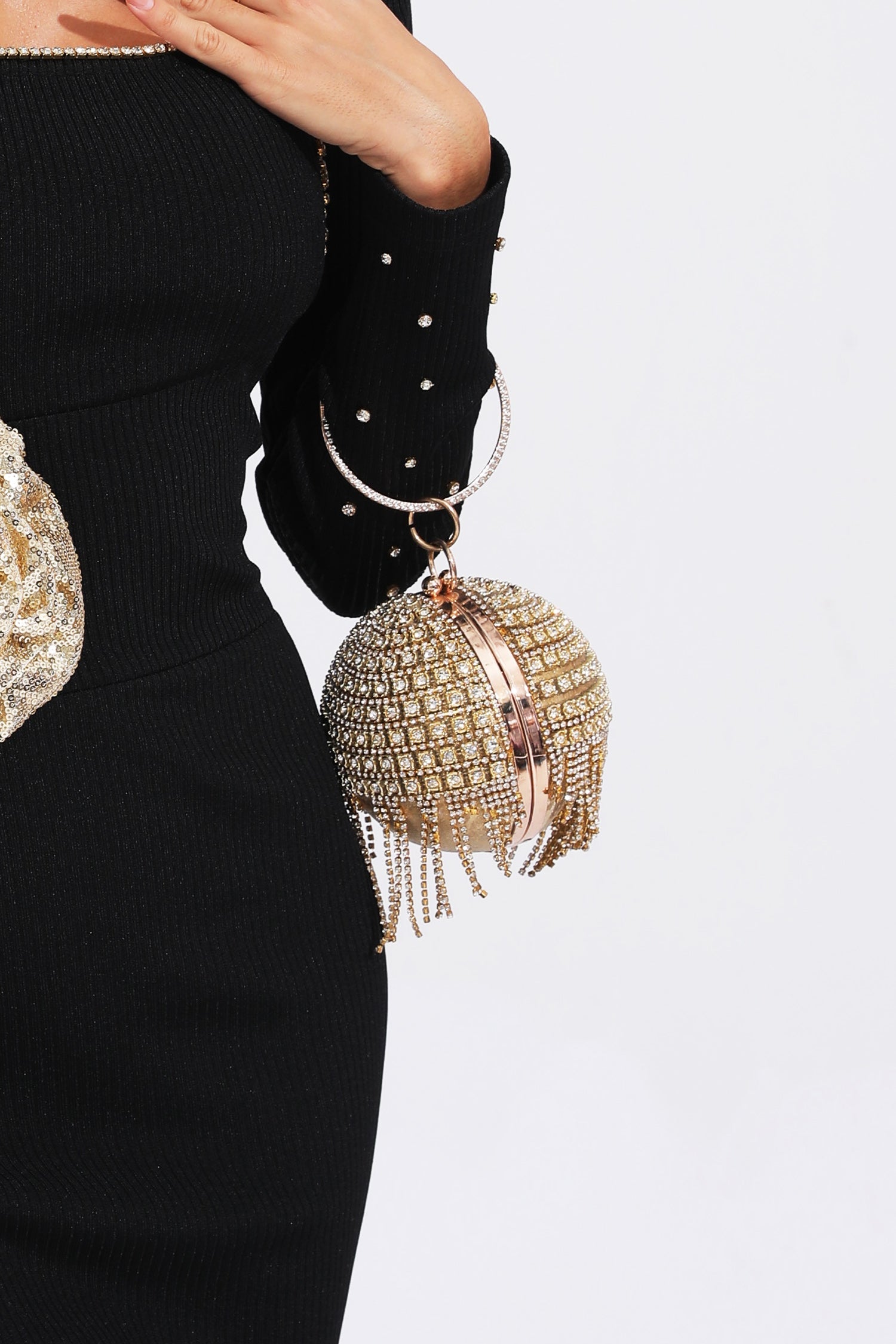 DALIA - Gold Round Ball Bag