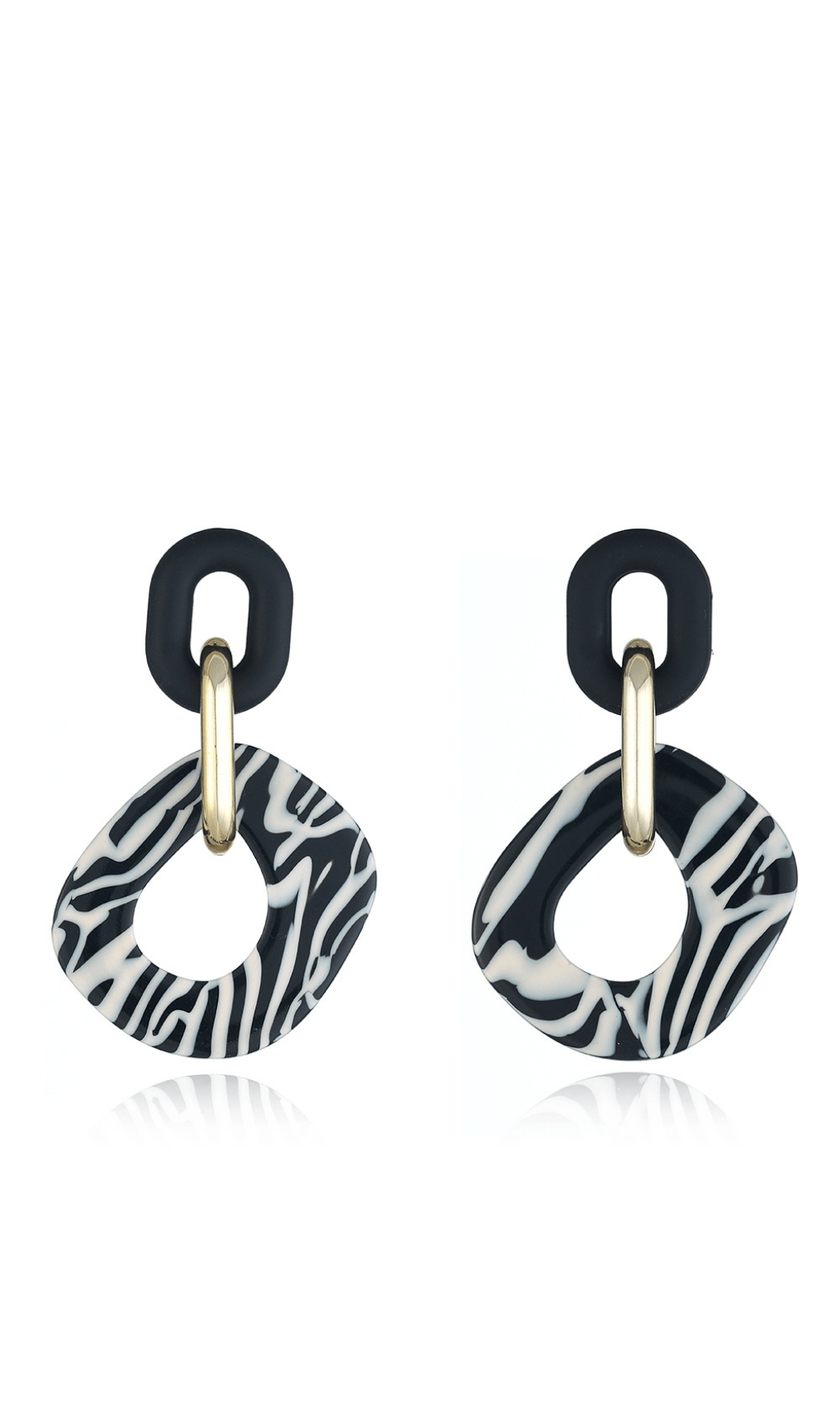 DALIA - Zebra Print Earrings