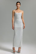 DALIA - Diamante Halter Maxi Dress