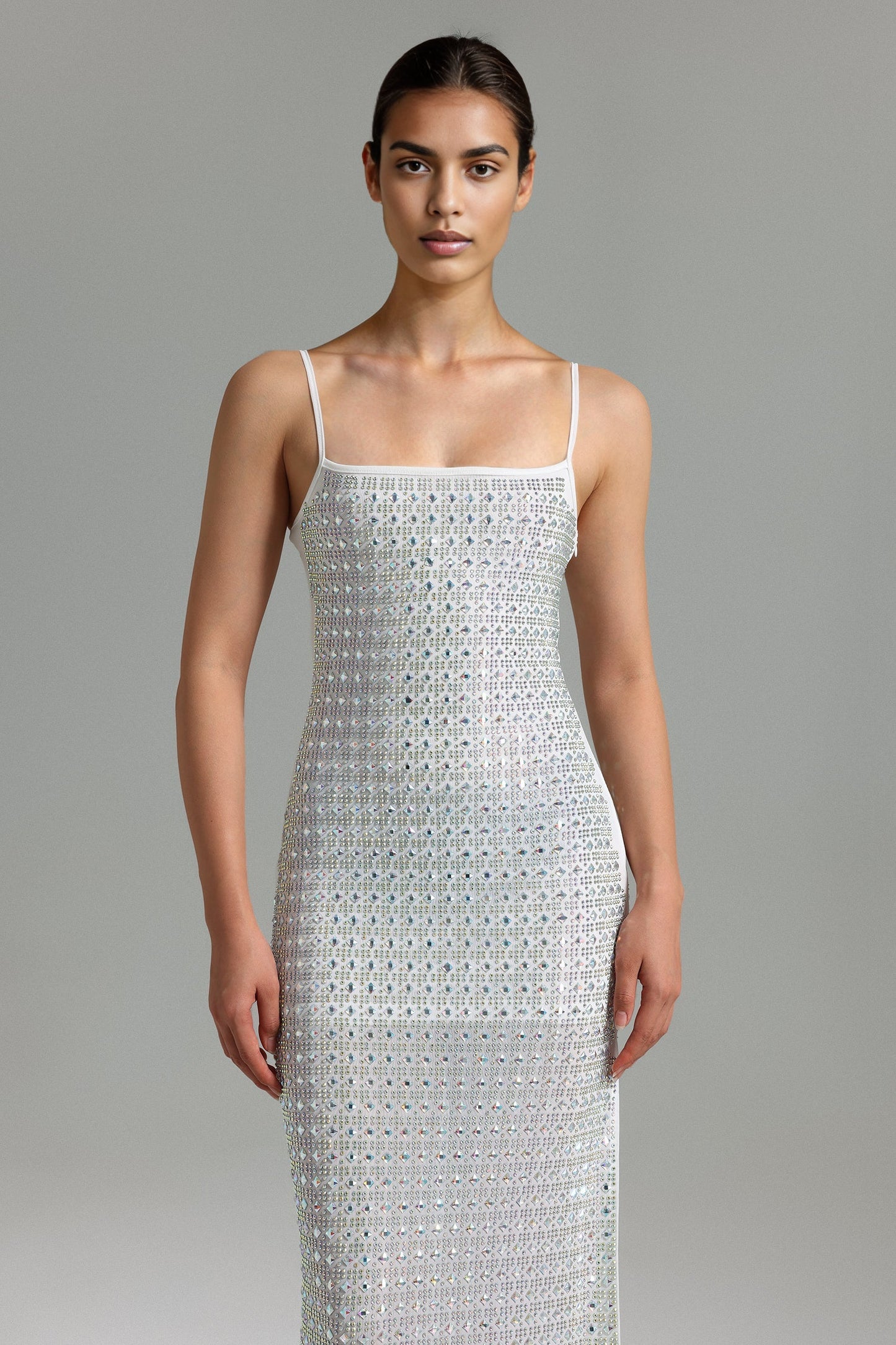 DALIA - Diamante Halter Maxi Dress