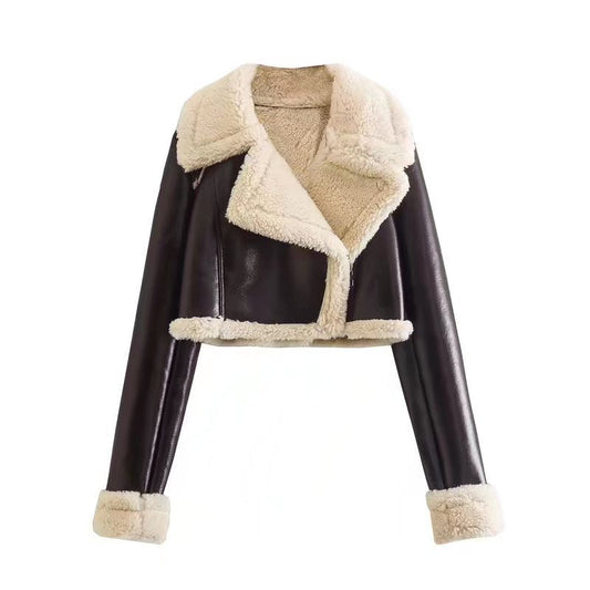 DALIA - Mara Cropped Shearling Jacket