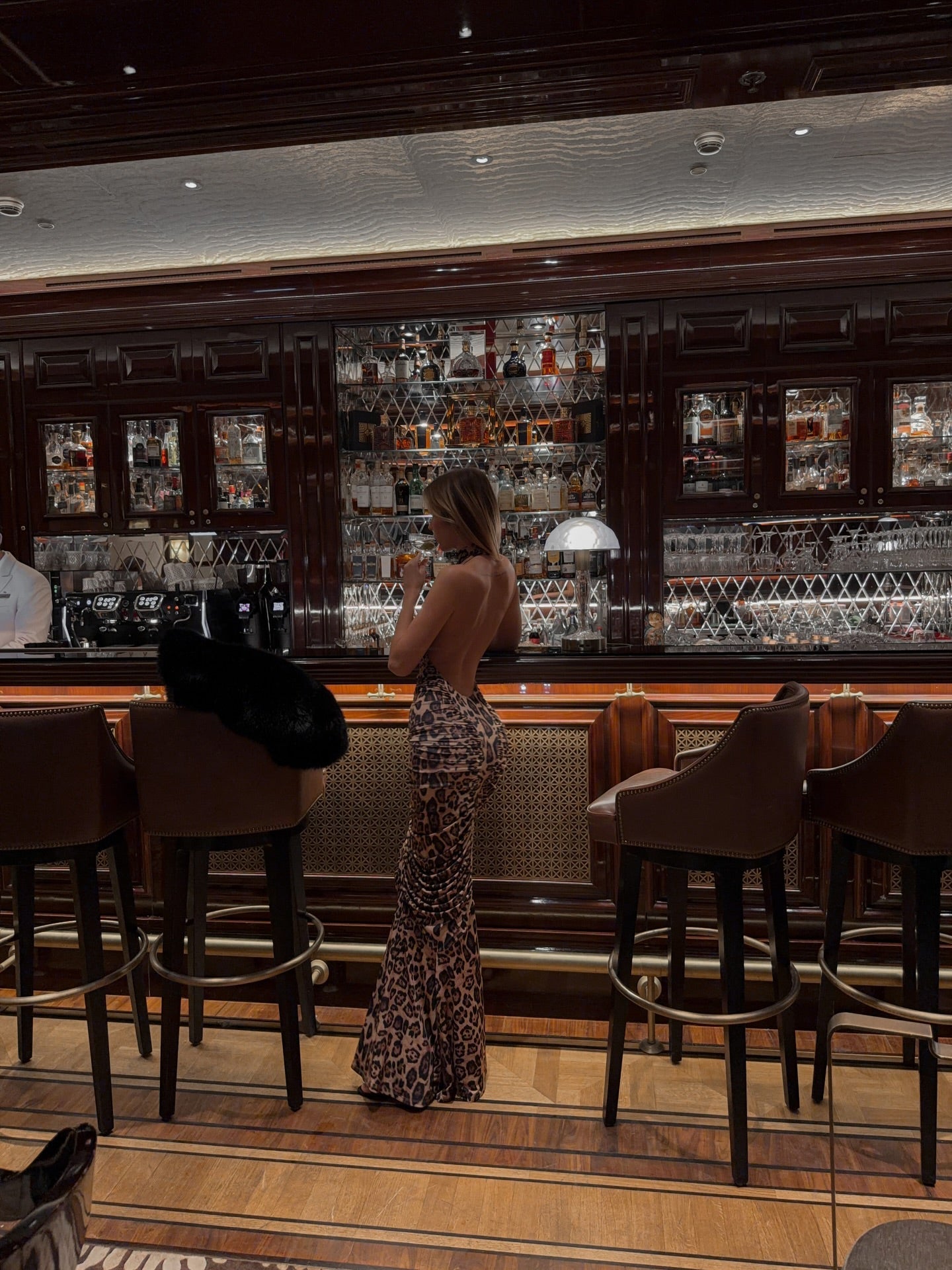 DALIA - Leopard-Print Maxi Dress