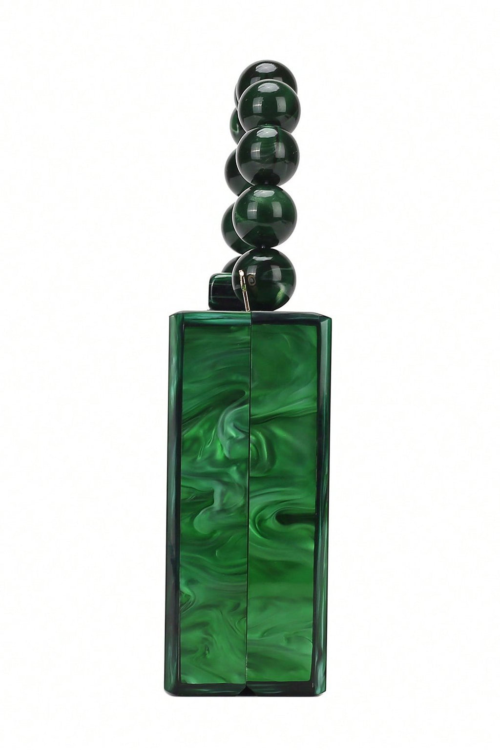 DALIA - Beaded Chain Marbling Handbag