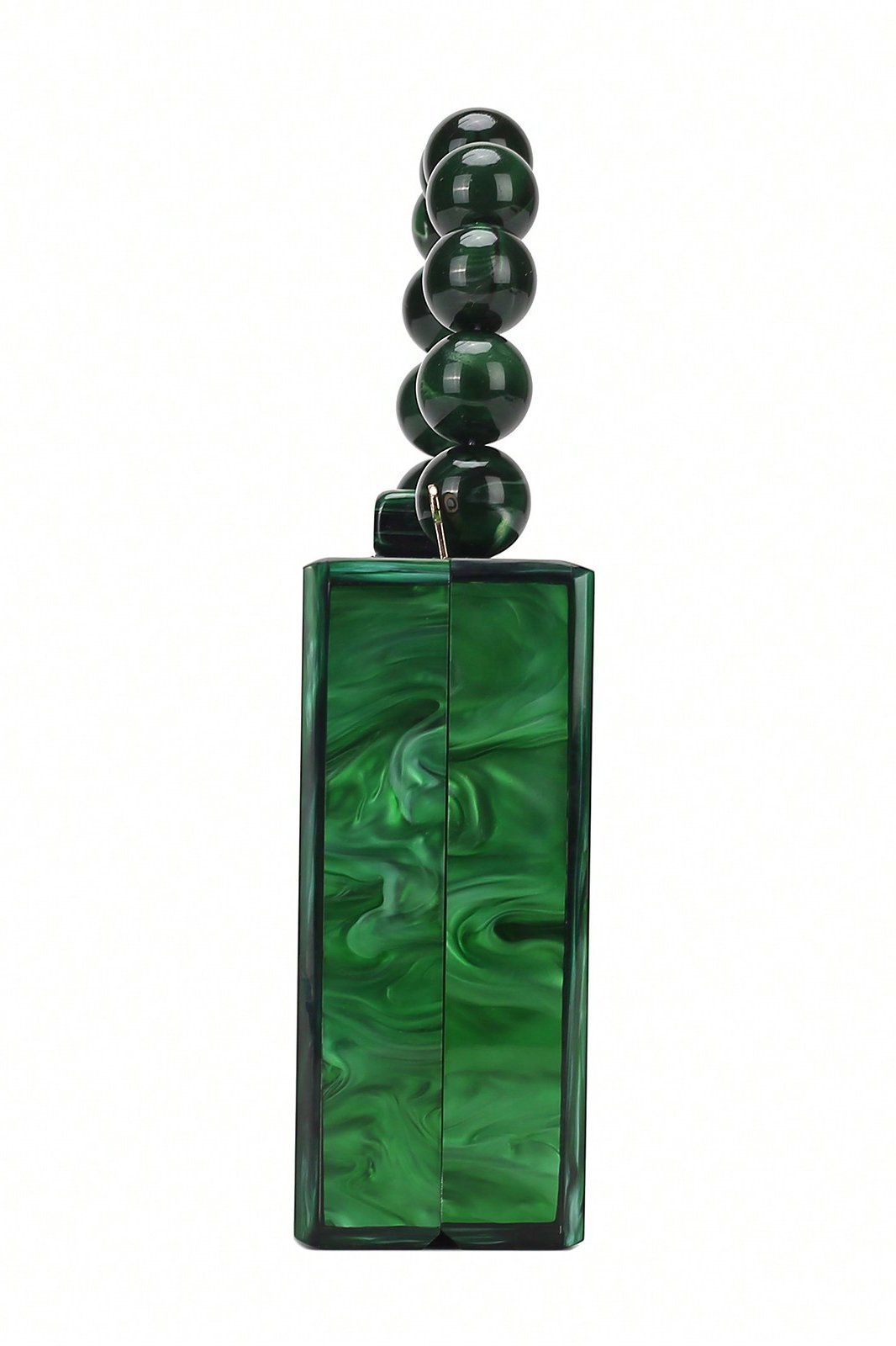 DALIA - Beaded Chain Marbling Handbag