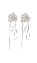 DALIA - White Butterfly Orchid Earrings