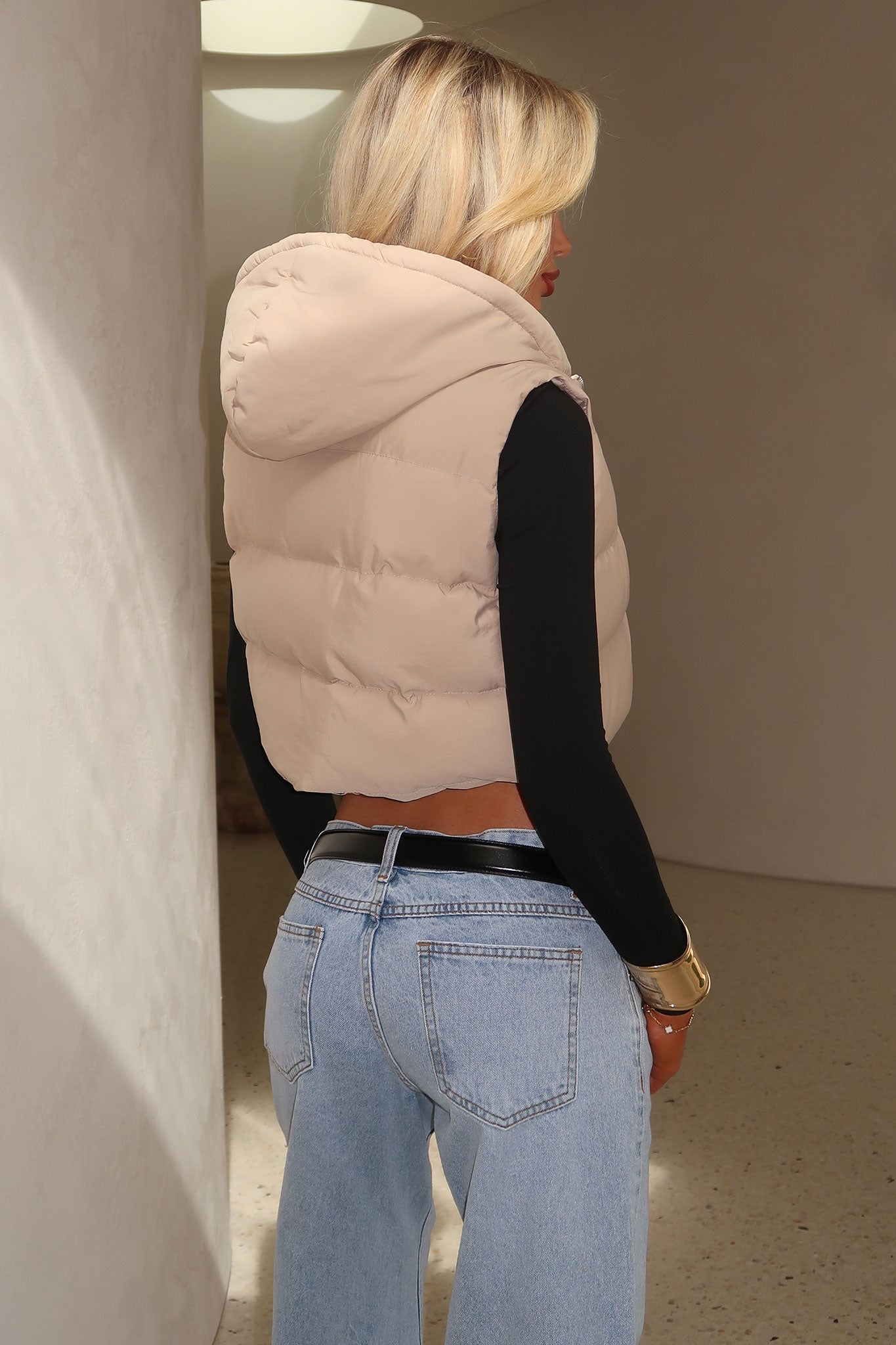 DALIA - Puffer Vest - Beige