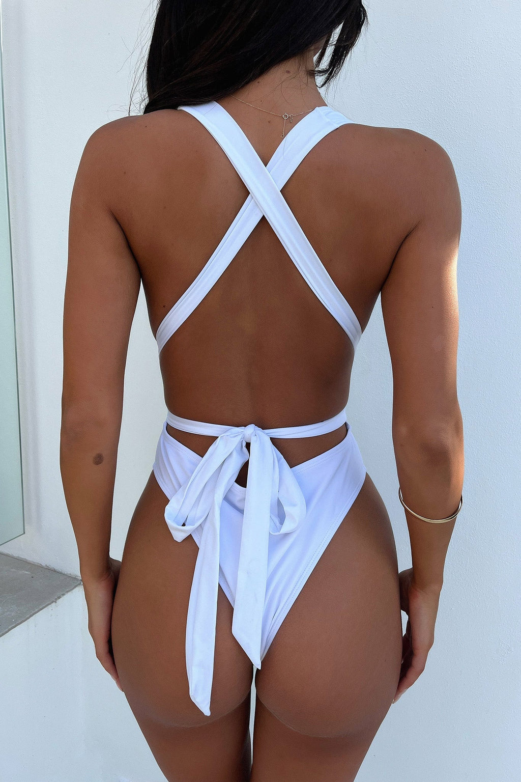 DALIA - Basic One Piece - White