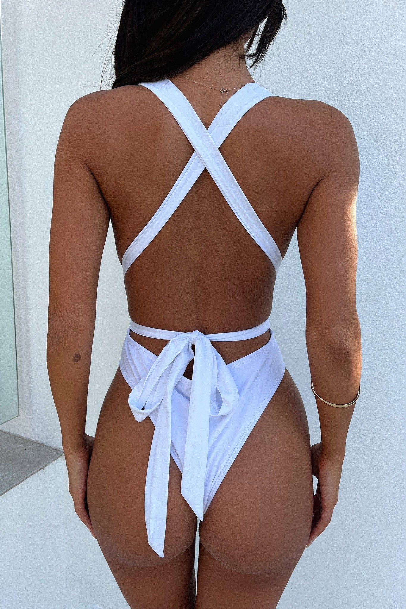 DALIA - Basic One Piece - White