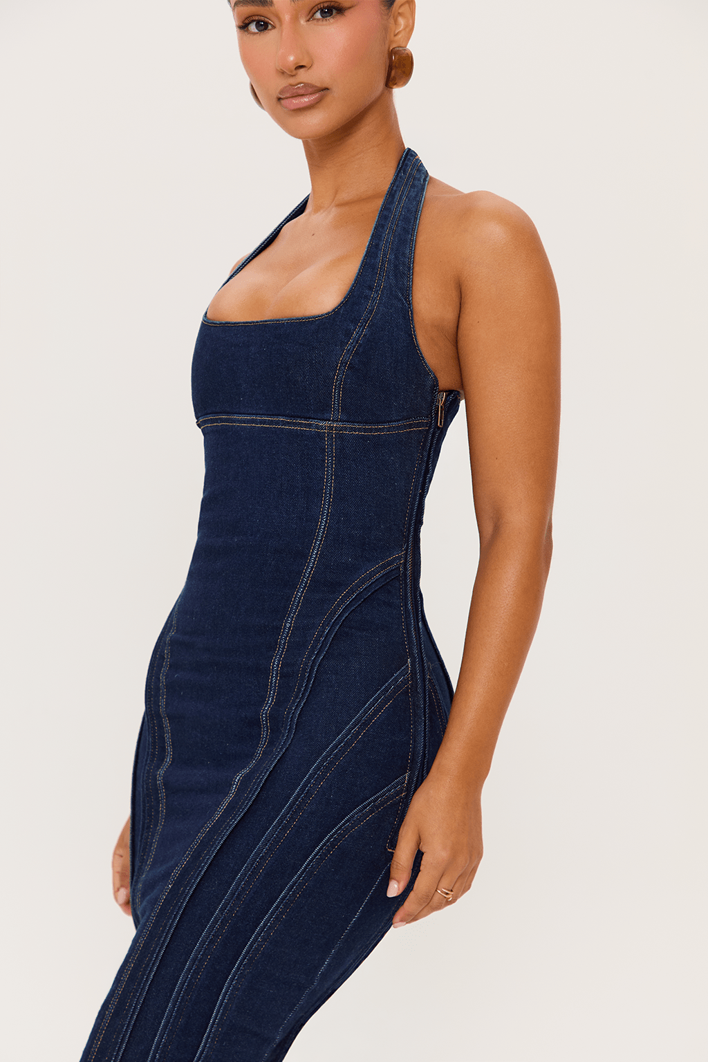 DALIA - Denim Maxi Dress