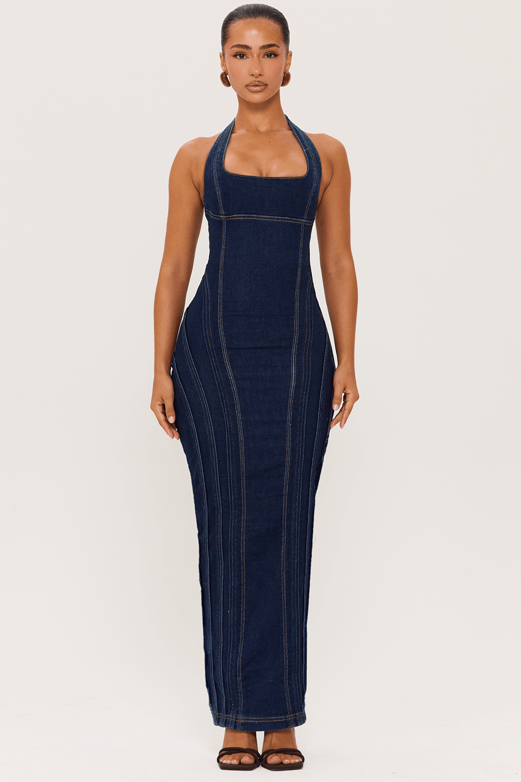 DALIA - Denim Maxi Dress