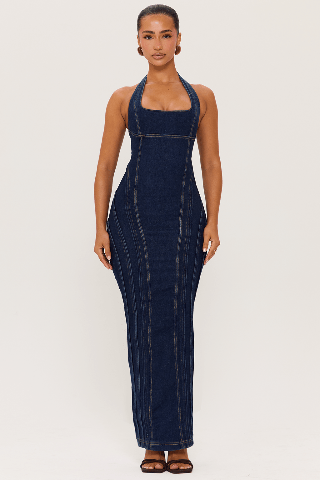 DALIA - Denim Maxi Dress