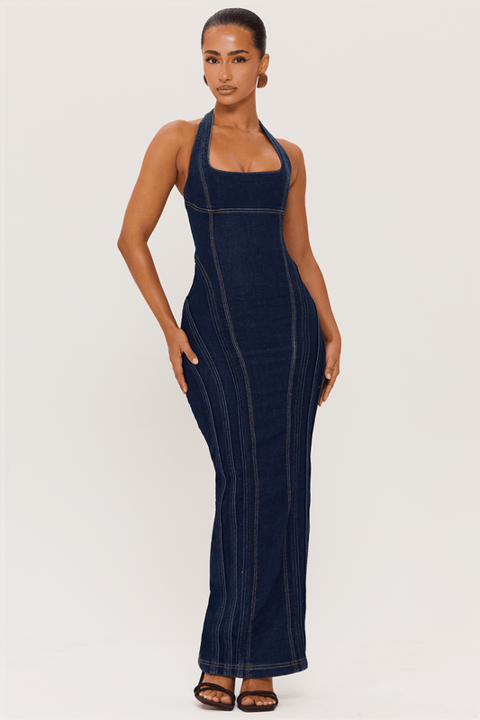 DALIA - Denim Maxi Dress