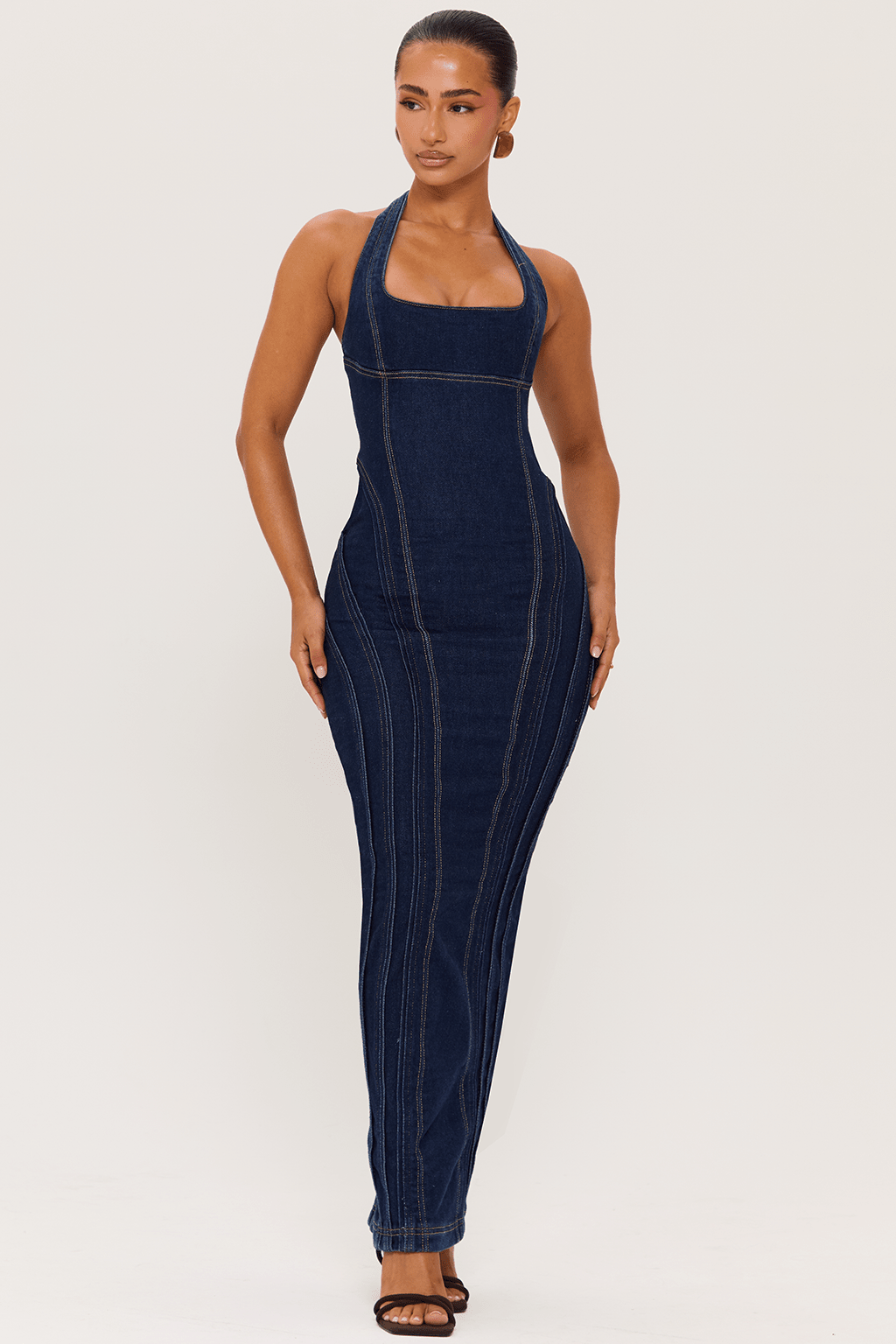 DALIA - Denim Maxi Dress