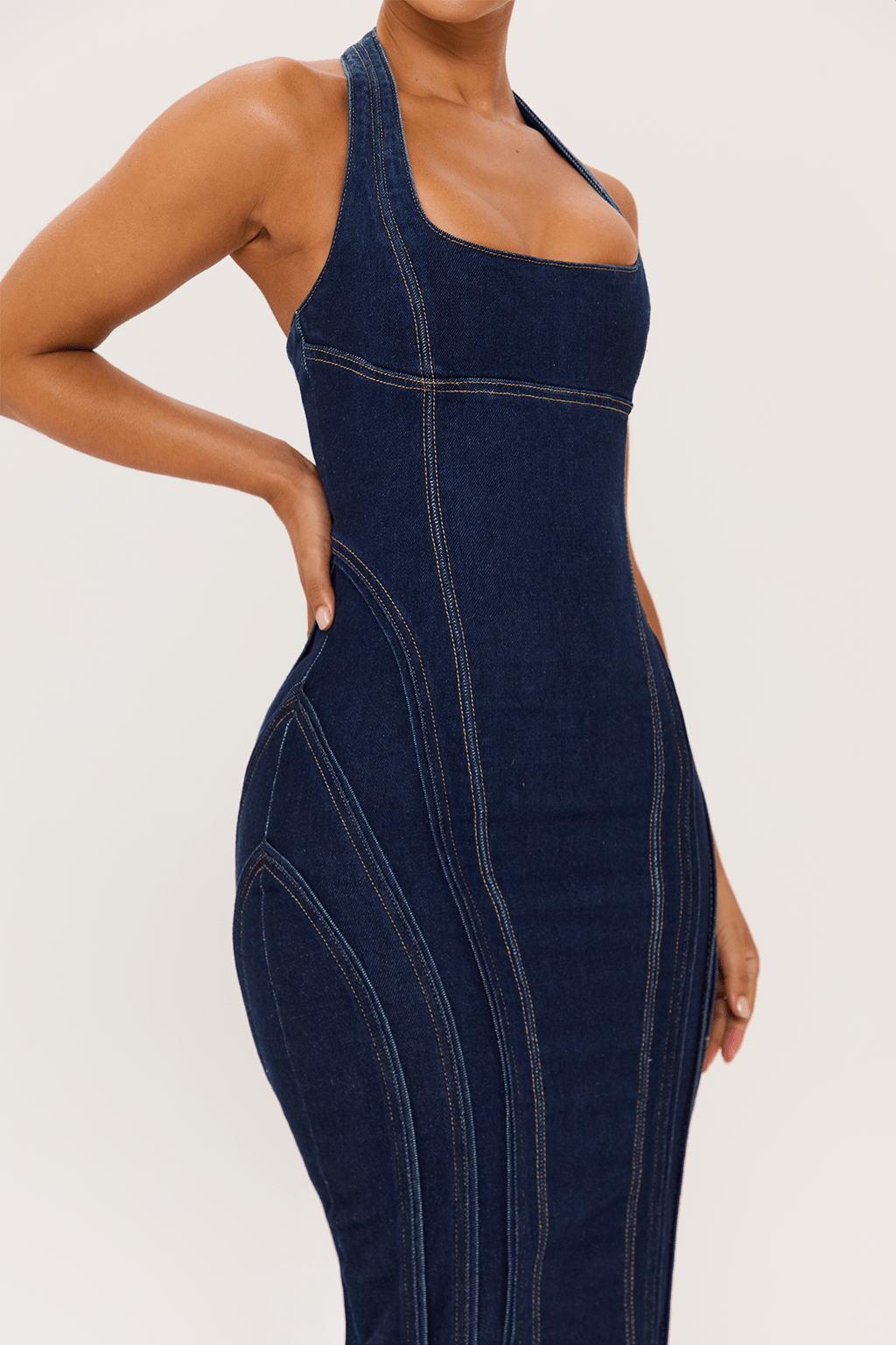 DALIA - Denim Maxi Dress