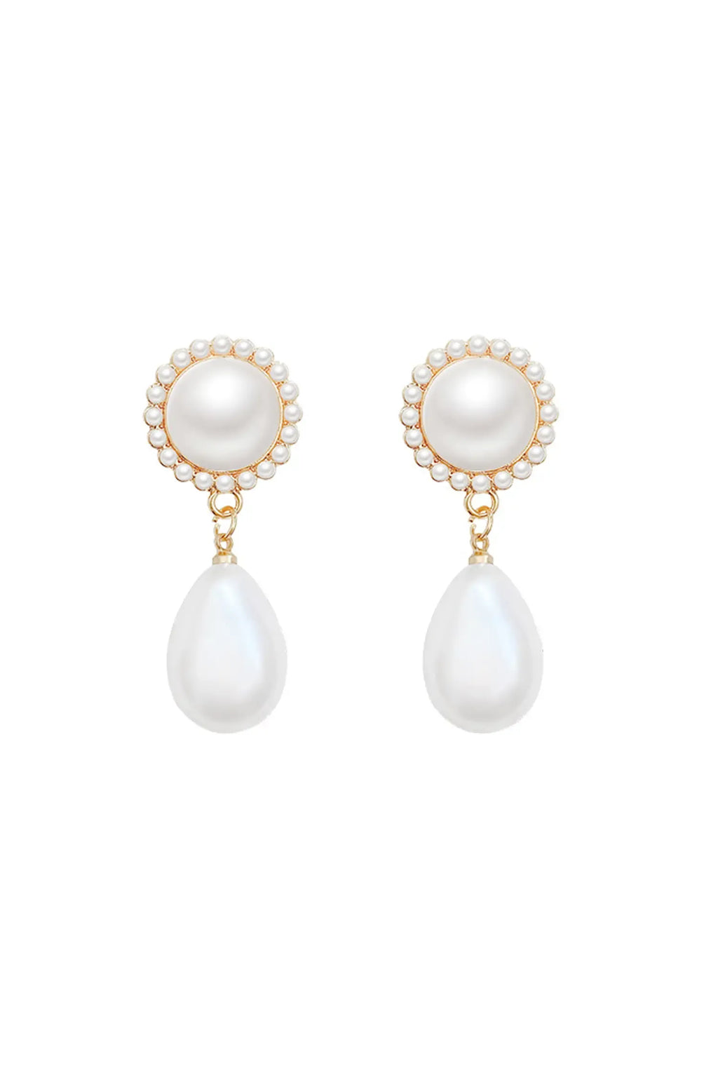 DALIA - Jacki White Pear Earrings