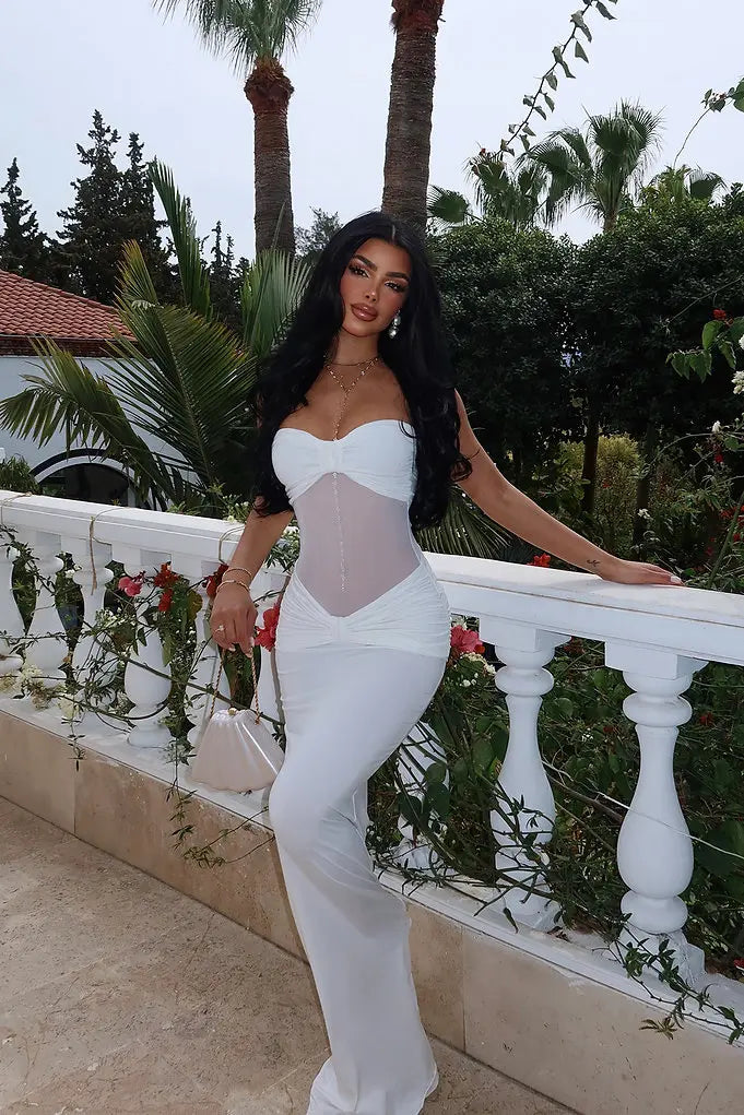 DALIA- Strapless Twist-Front Bodycon Dress