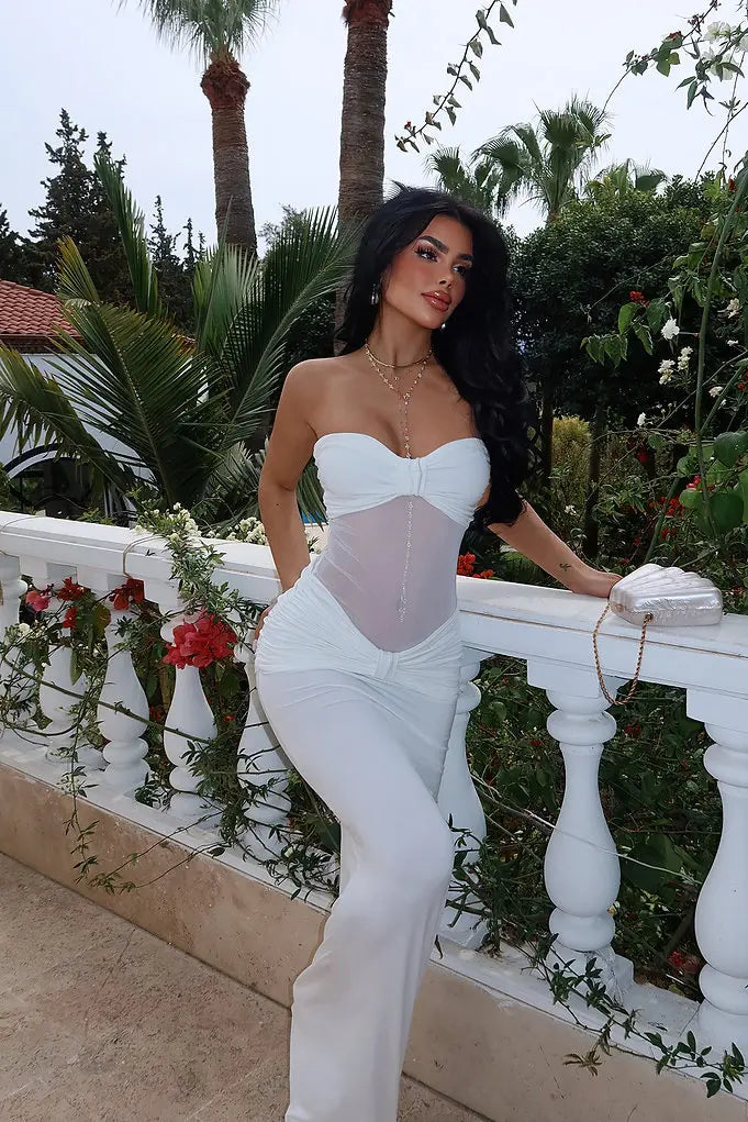 DALIA- Strapless Twist-Front Bodycon Dress