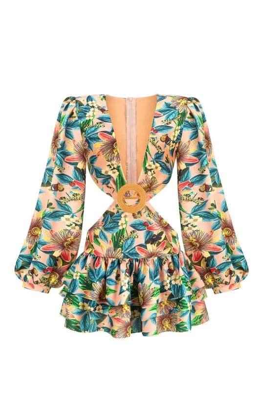 DALIA - Exotic Cut-out Mini Dress