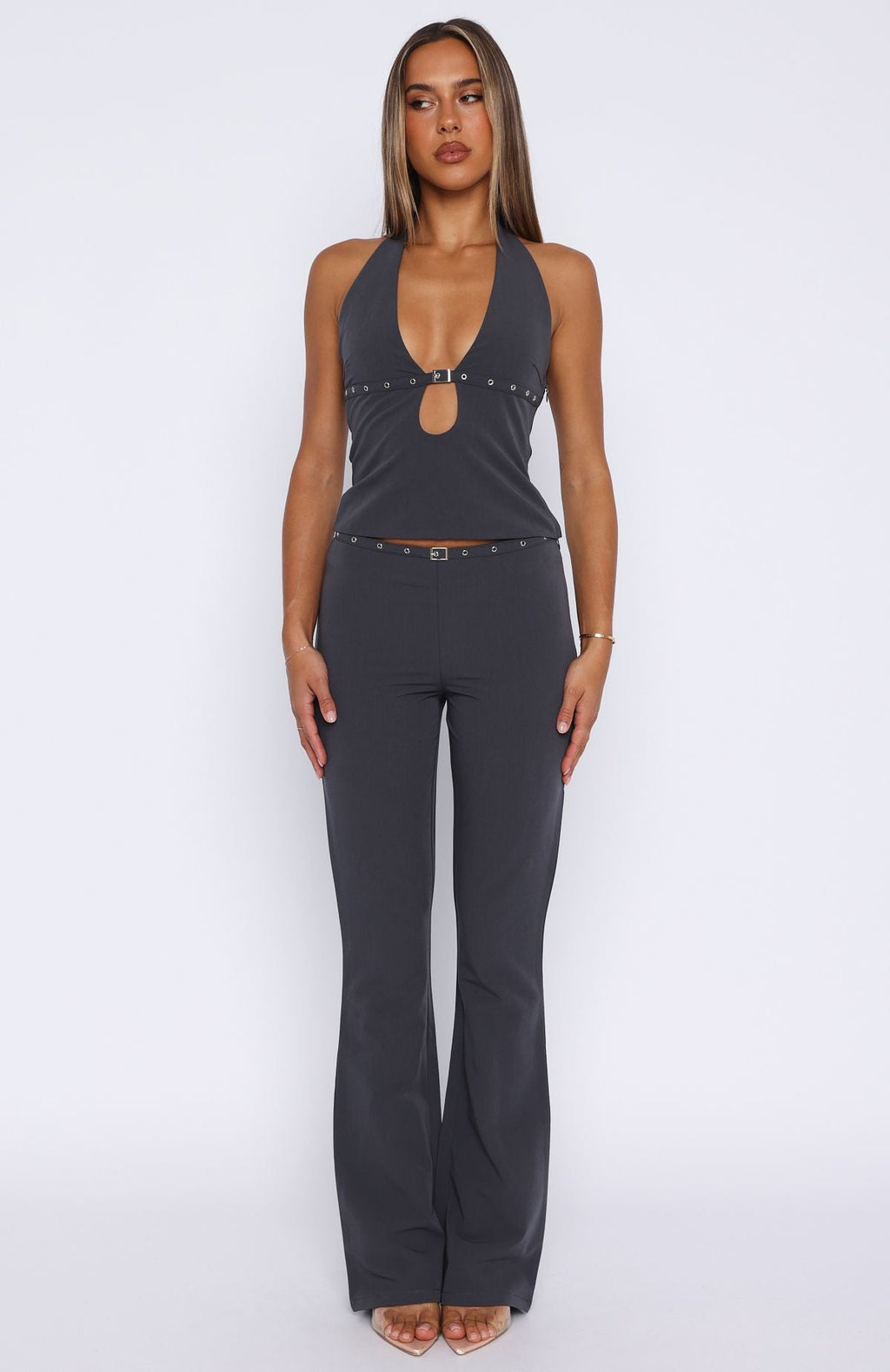 DALIA - Pants Charcoal