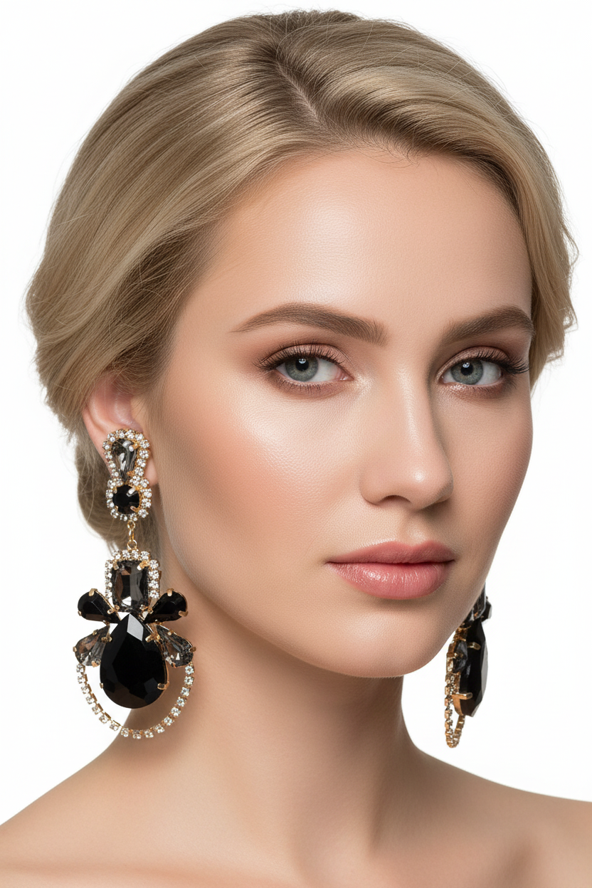 DALIA - Kolczyki z kamieniami szlachetnymi