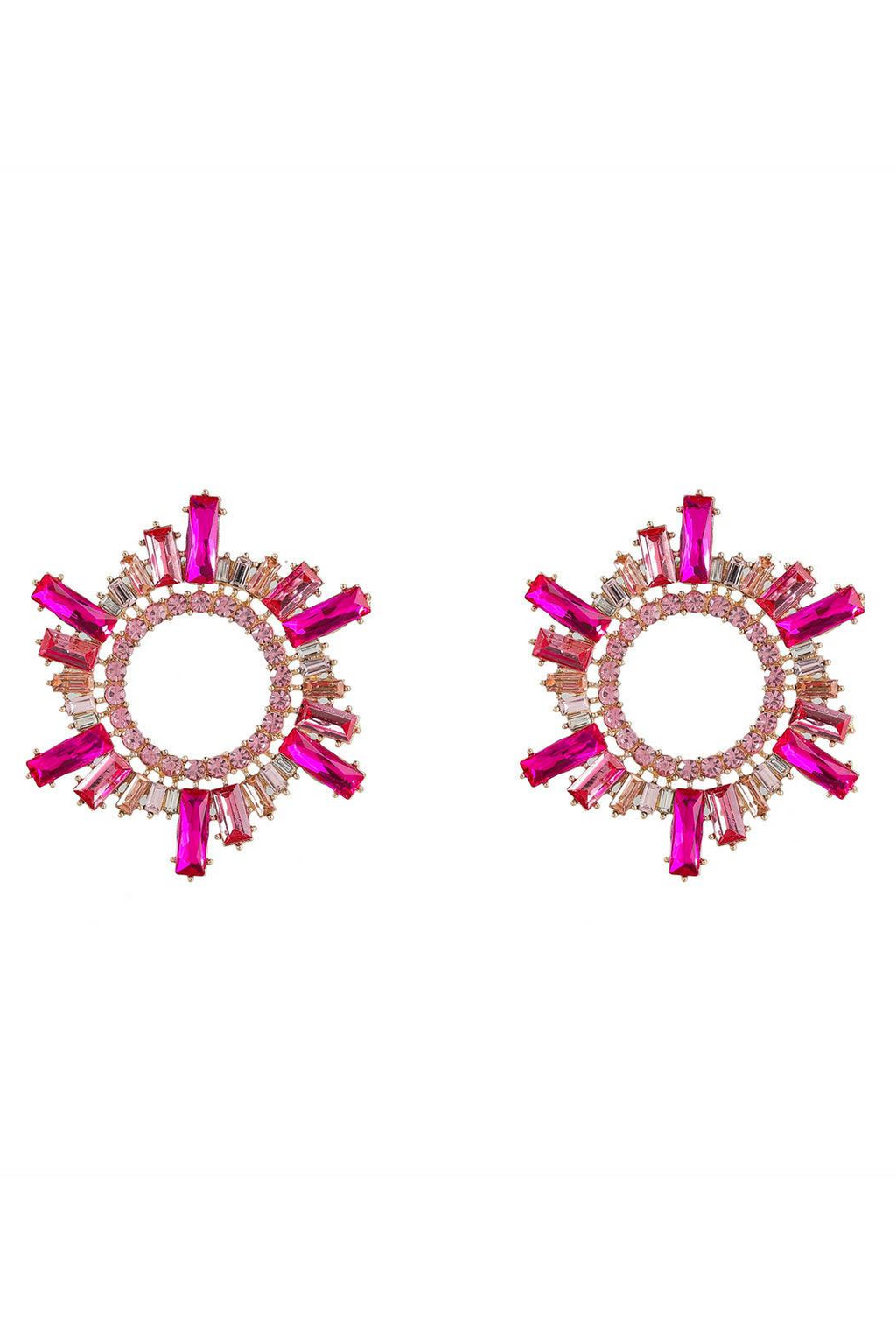 DALIA - Crystal Hoop Earrings